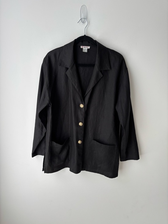 Vintage talbots Jackets & Blazers - Vintage Talbots 100% Linen Blazer Jacket Size 6 Medium Minimalist Classic